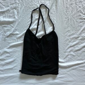 Black tank top